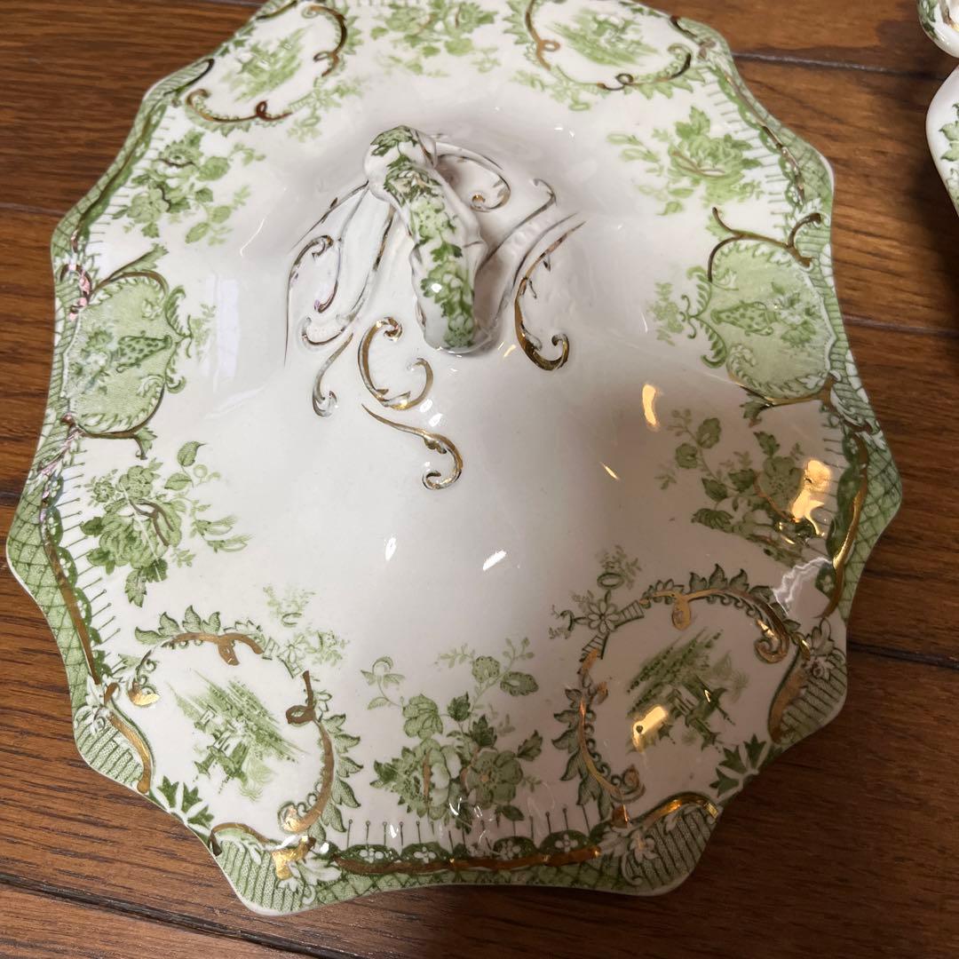 限定最終アンティークウェッジウッド高額キャセロールヴィンテージ形が凝ったデザイン