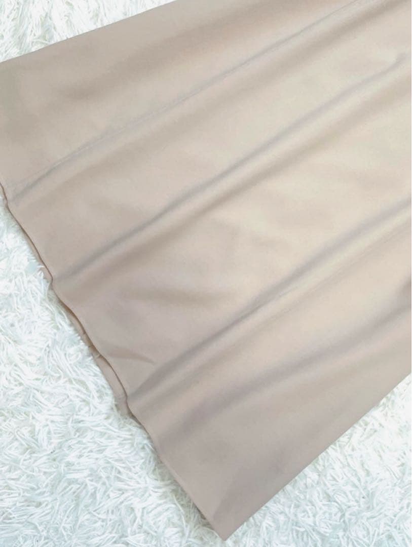 FOXEYワンピース　42 40 リボン　ベージュ　フォクシー　バイカラー　ルネ