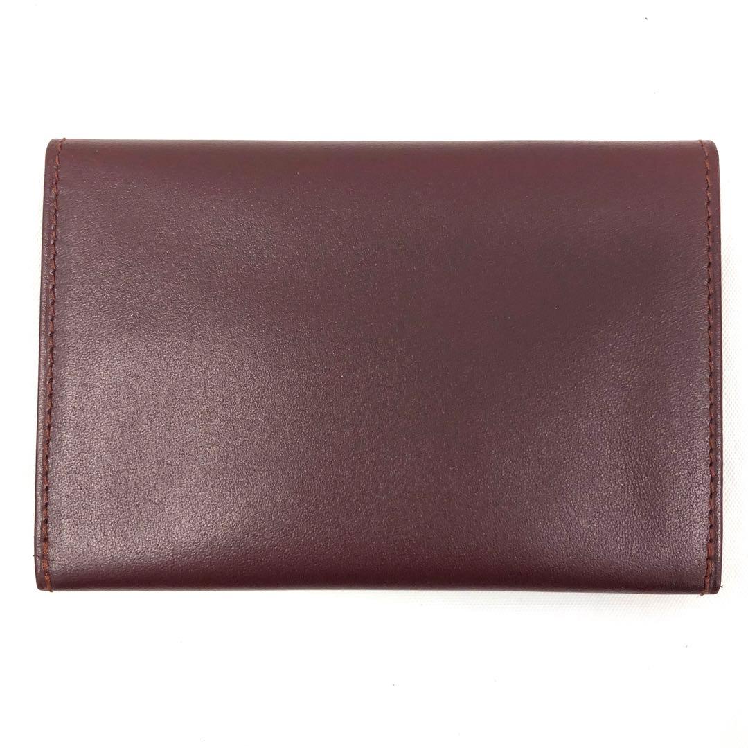 M4/067 カルティエ 二つ折りカードケース 名刺入れ 定期入れ マストライン