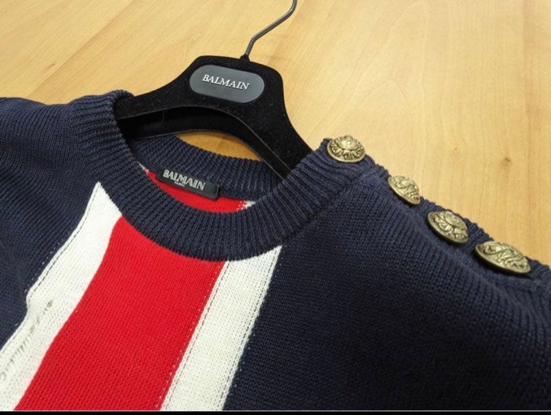 トップス Balmain 16ss UNION JACK sweater