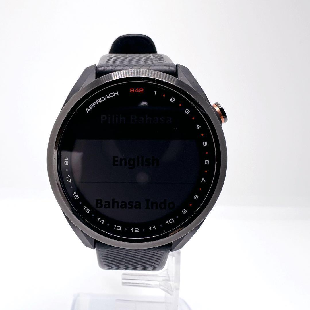 【美品】 GARMIN APPROACH S42 GPSゴルフウォッチ