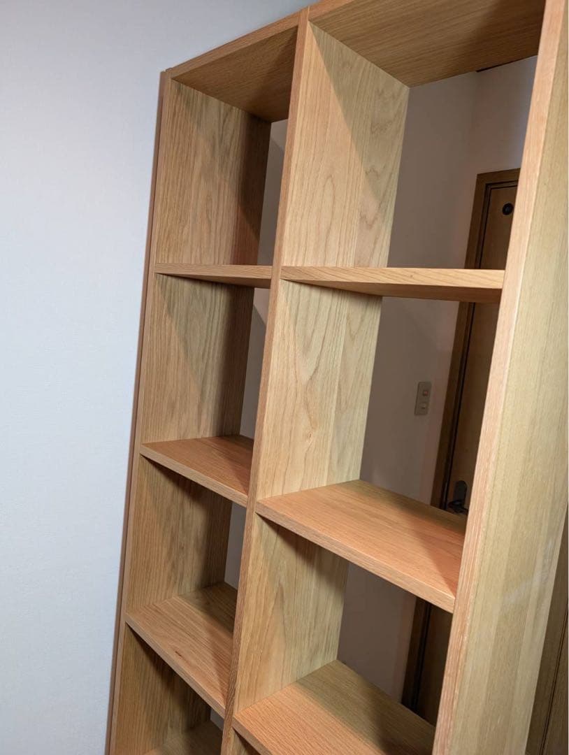 ■送料込■無印良品 スタッキングシェルフ オーク材 木製棚 家具 収納