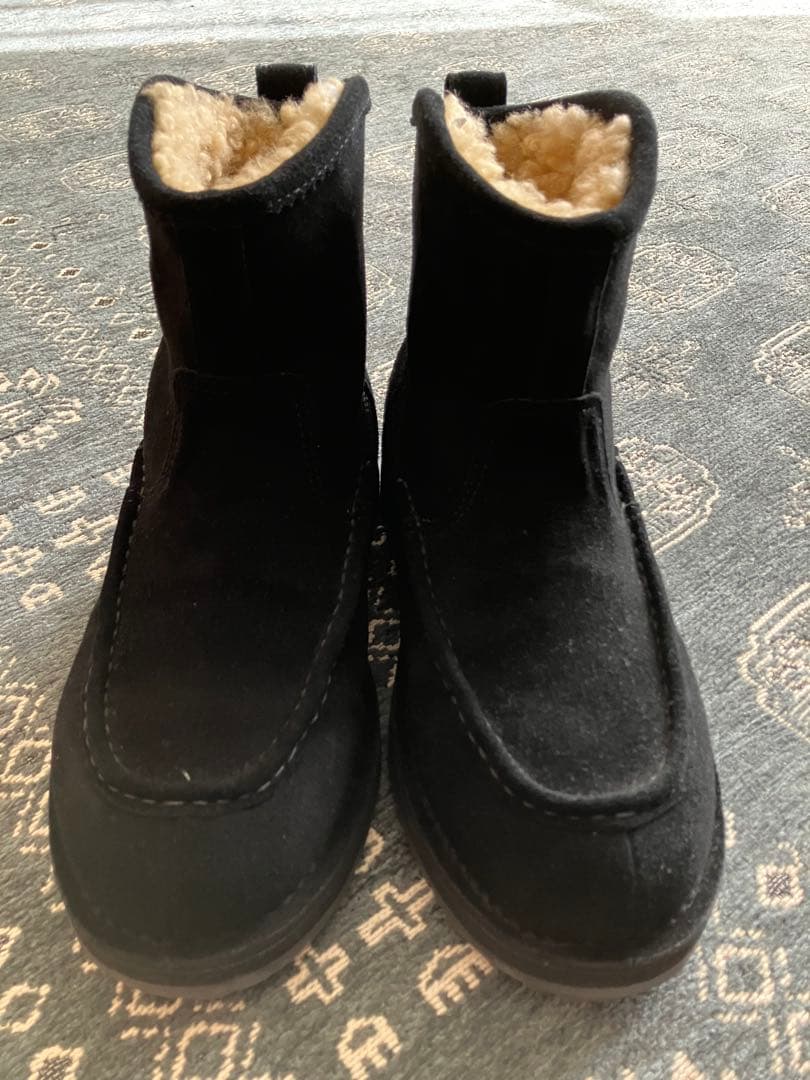 Suicokeスイコック　ムートンブーツRUSS-SD-CMwpブラック24.5