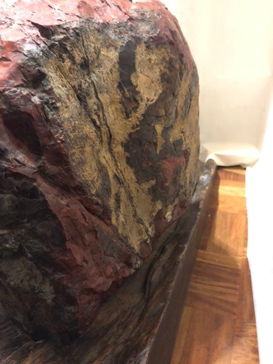 佐渡銘石　赤玉石　赤石　85kg