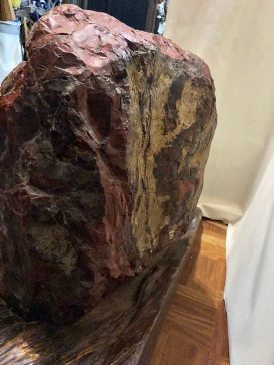 佐渡銘石　赤玉石　赤石　85kg