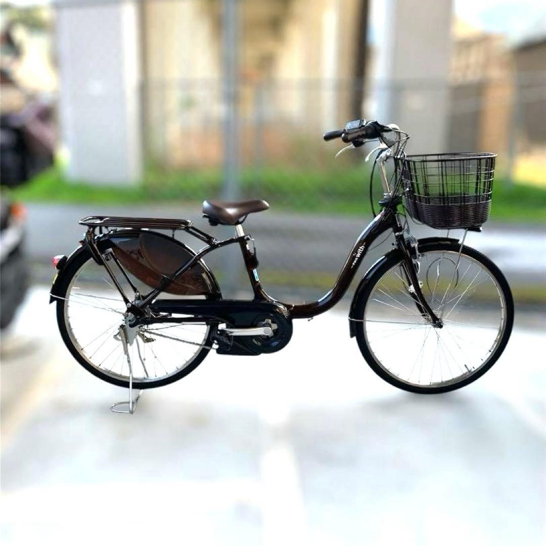 ★美品・2022年式★ヤマハPAS with 電動アシスト 24インチ ブラウン