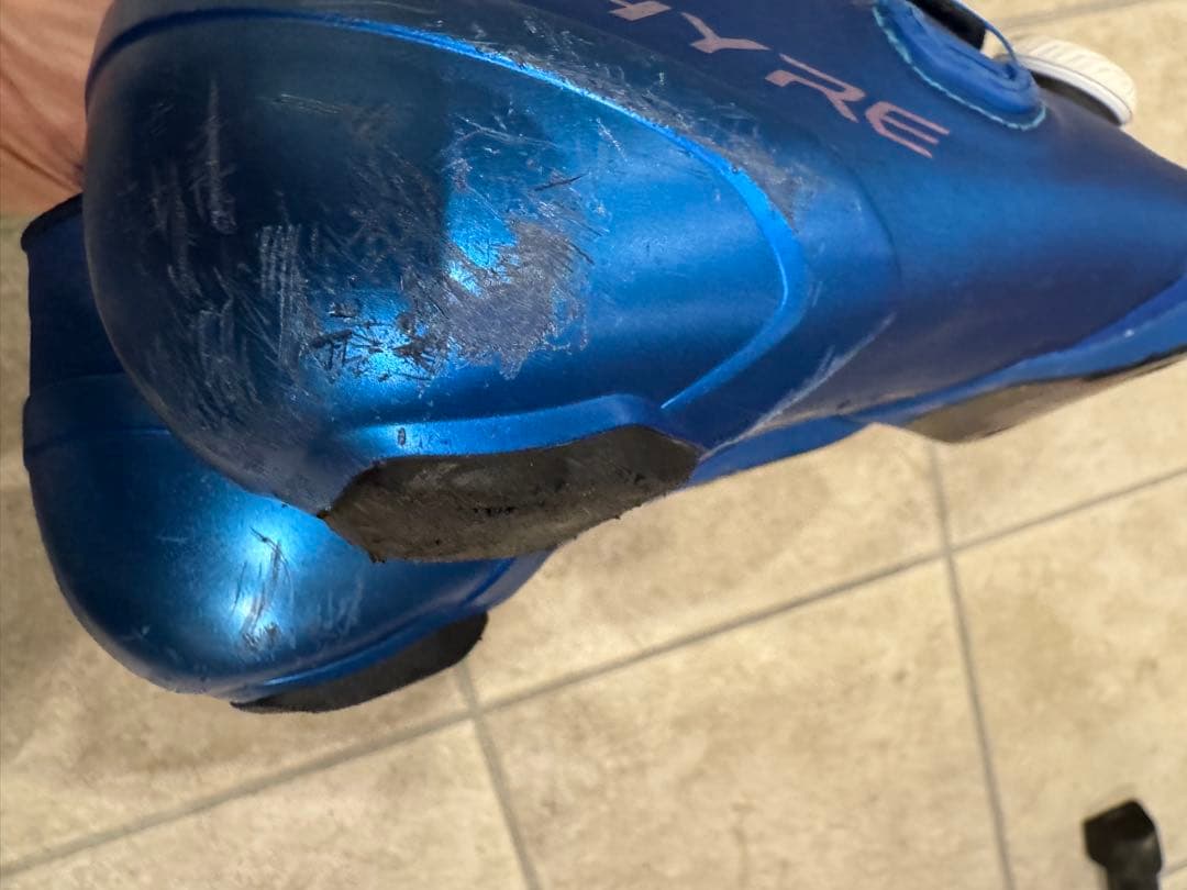 Shimano ロードシューズ 青 ダイヤル式　エスファイア　25.5cm