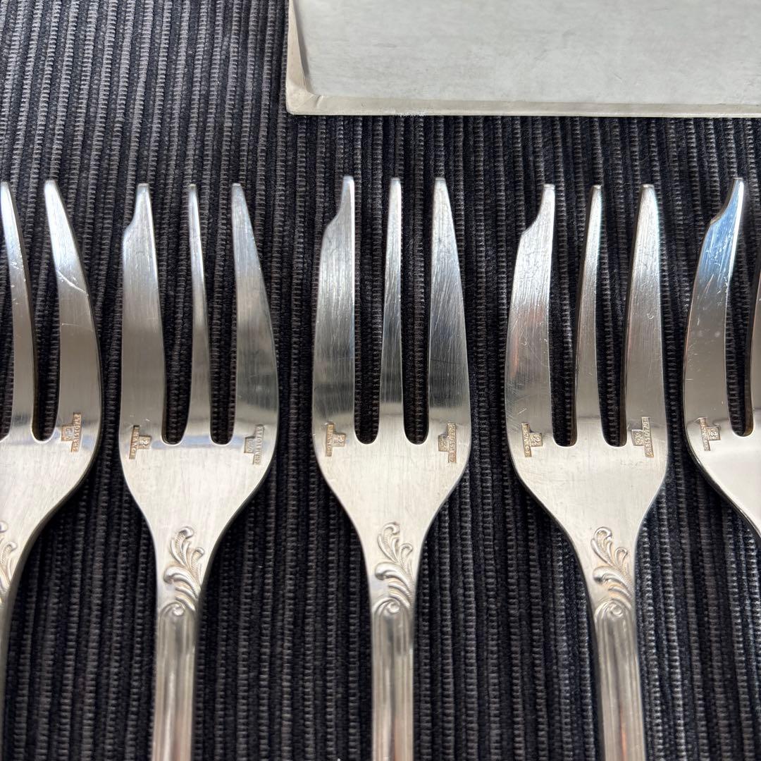 クリストフル マルリー シルバー ケーキフォーク+コーヒースプーン 12P