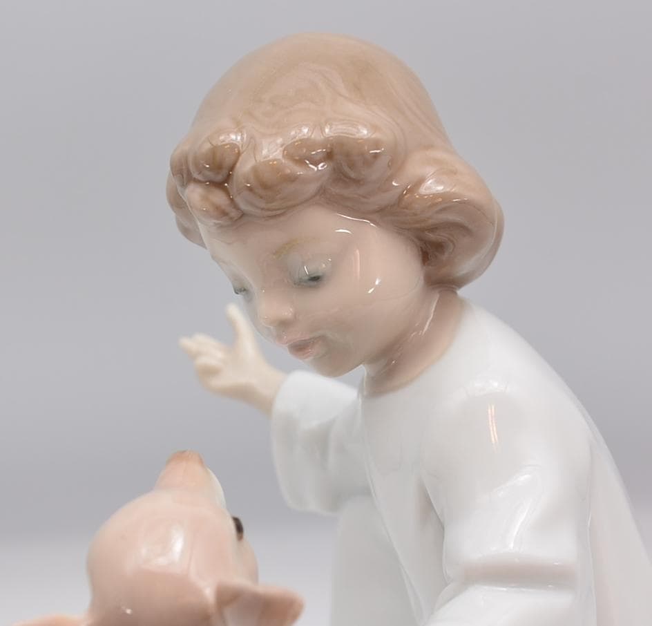 彼らを導く　＃6928　★リヤドロ　スペイン　ポーセリン　光沢仕上げ　絶版　箱付