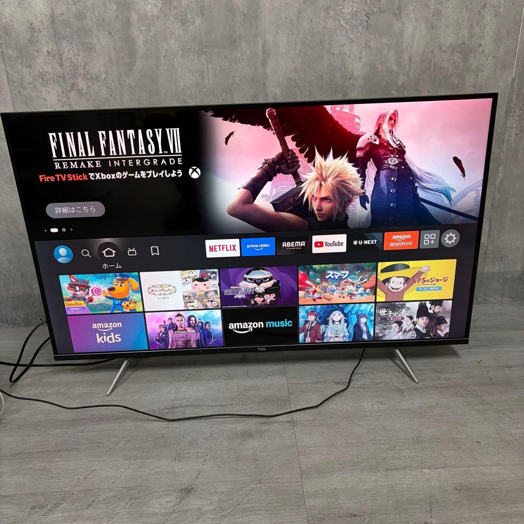 TCL 43型4K液晶テレビ　リモコン付　2020年製