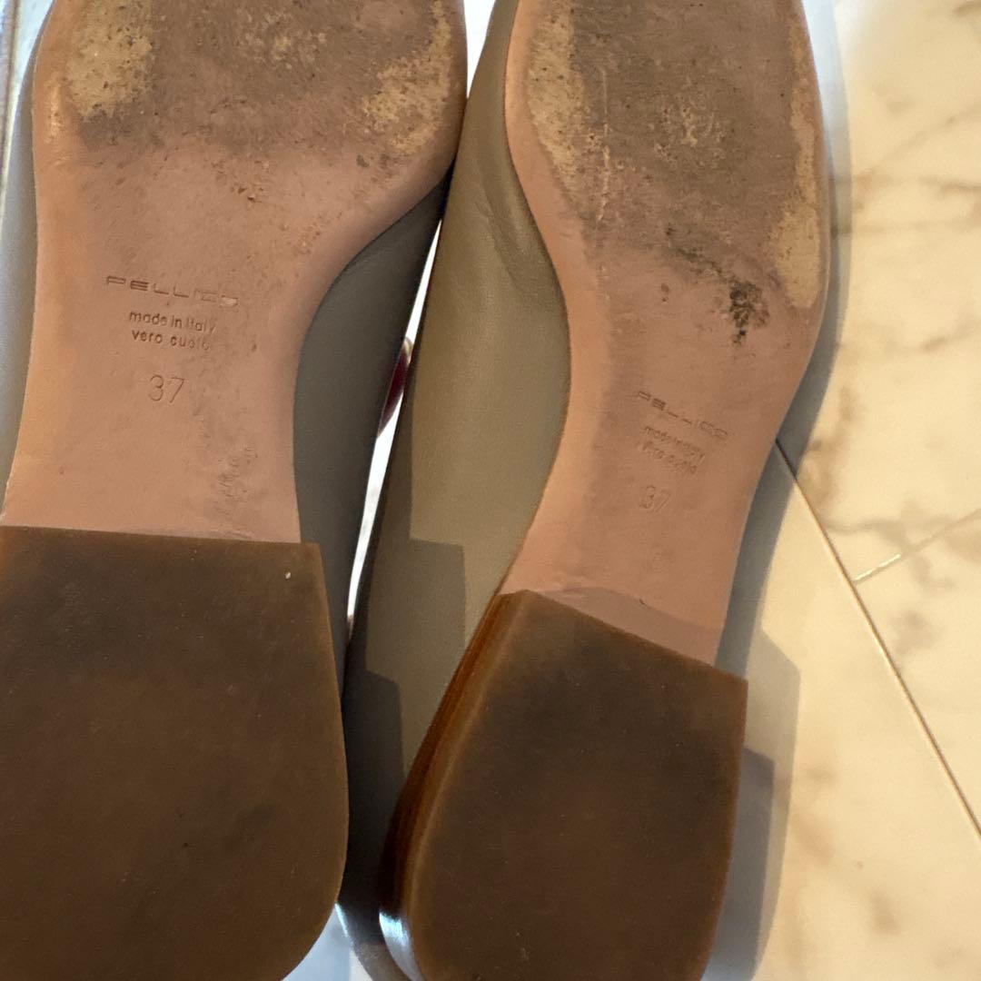 PELLICO スクエアトゥ フラットシューズ　美品！