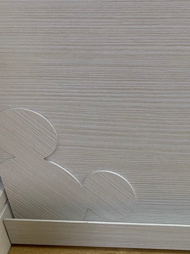 ディズニー　棚　コンパクトフラップキャビネット「ミッキーモチーフ」