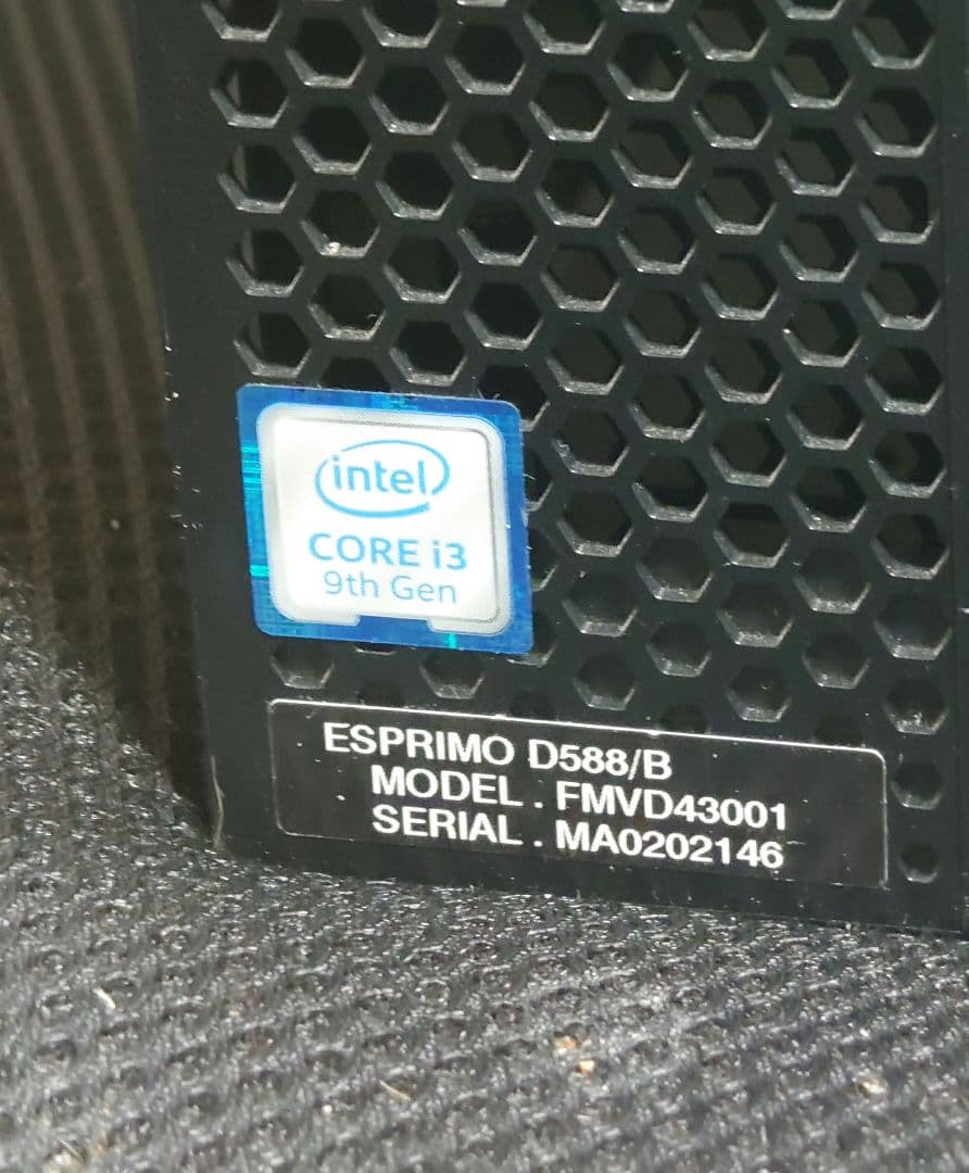 Wi-Fi有 ESPRIMO 第9世代 Corei3 16GB 新品SSD BT