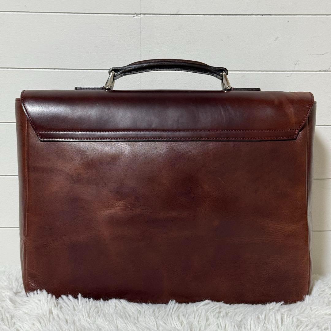 美品✨ソメスサドル　新喜皮革　コードバン　ビジネス　ハンドバッグ　超希少モデル