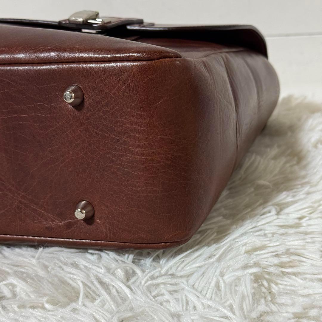 美品✨ソメスサドル　新喜皮革　コードバン　ビジネス　ハンドバッグ　超希少モデル