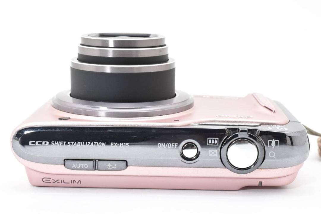 美品 カシオ　CASIO EXILIM EX-H15 ピンク ＃A366