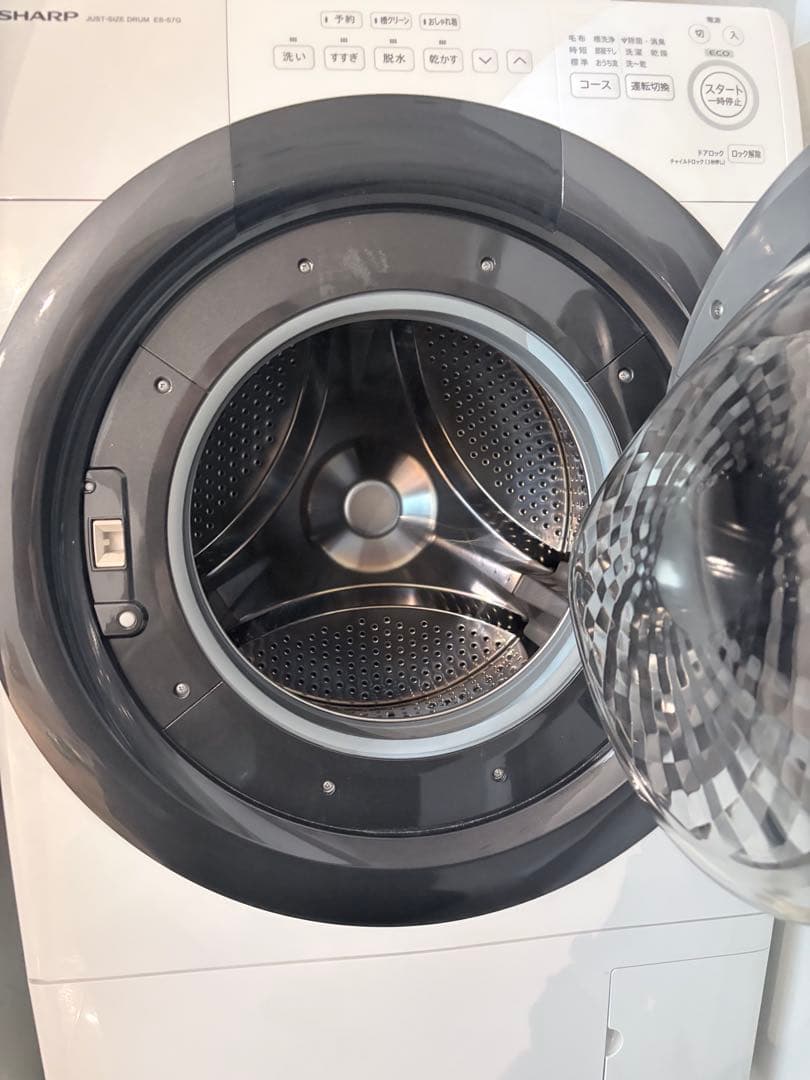 【美品】SHARP ドラム式洗濯機 ES-S7G 2022年製