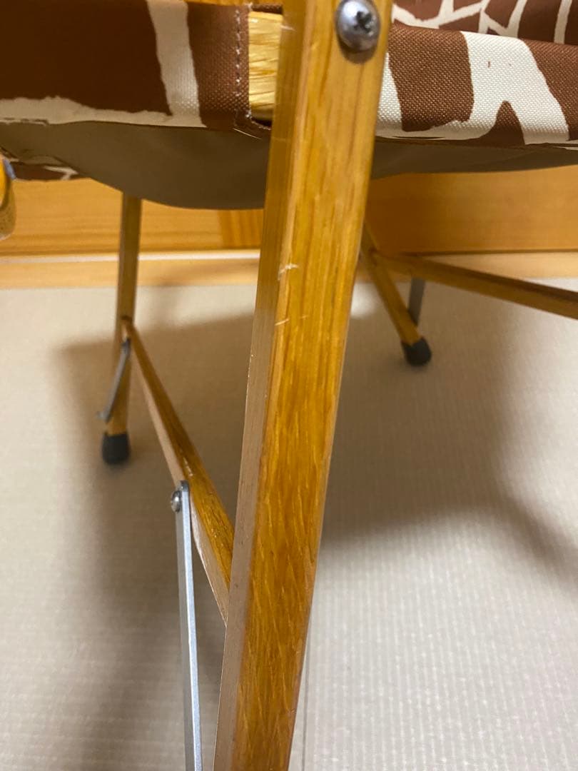 カーミットチェア・ナチュラルマウンテンモンキーズシート張り替え済