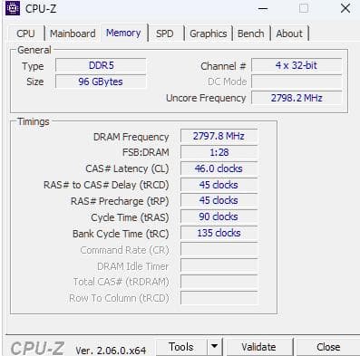 Crucial DDR5メモリ 5600MT/s 96GB(48GBx2)