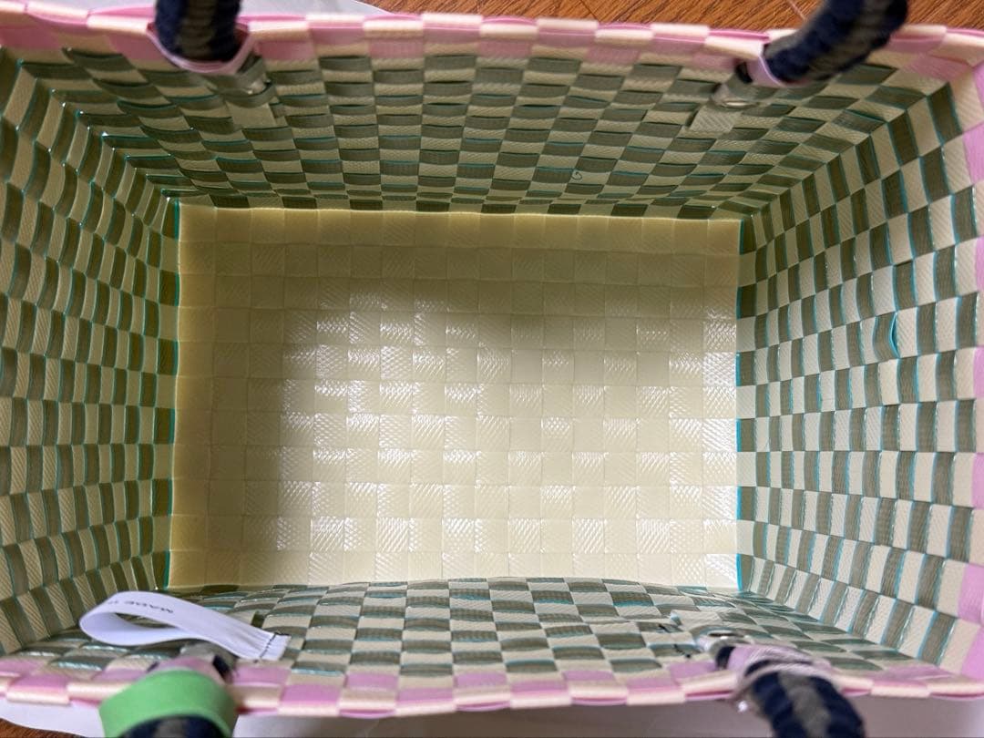 【新品未使用】マルニマーケット MARNI ジャージハンドル ミニバスケット