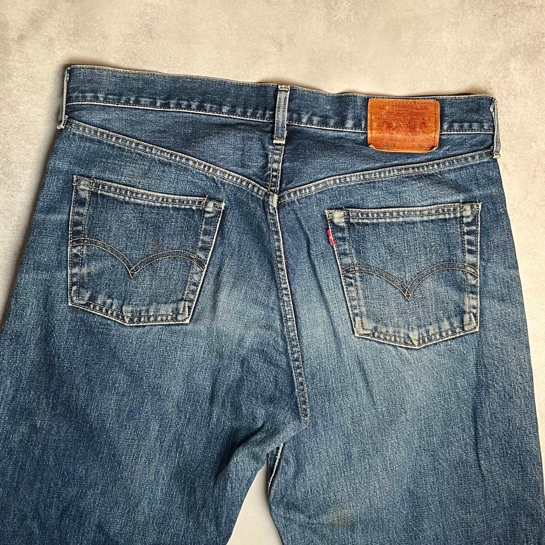 【雰囲気◎】 Levi's 503BXX 鬼ヒゲ ハチノス W36 日本製