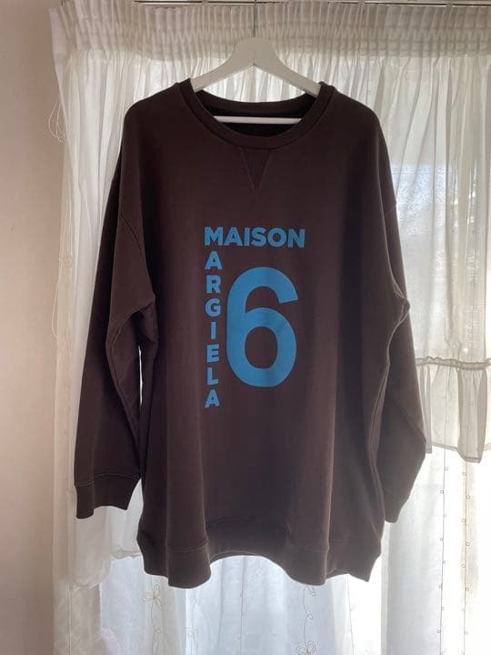 メゾン マルジェラ MM6 ロゴ入りオーバーサイズ スウェット トップス