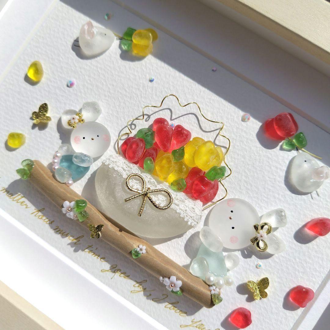 シーグラスアート『 春のこもれび 』