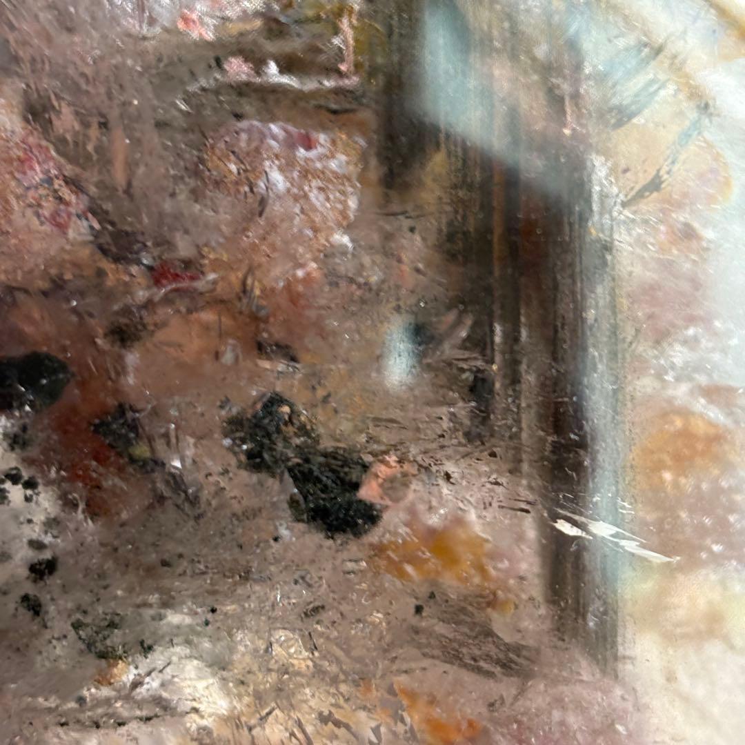 高品質 天然石 水入り流砂 四季ガーデンクォーツ原石置物900g