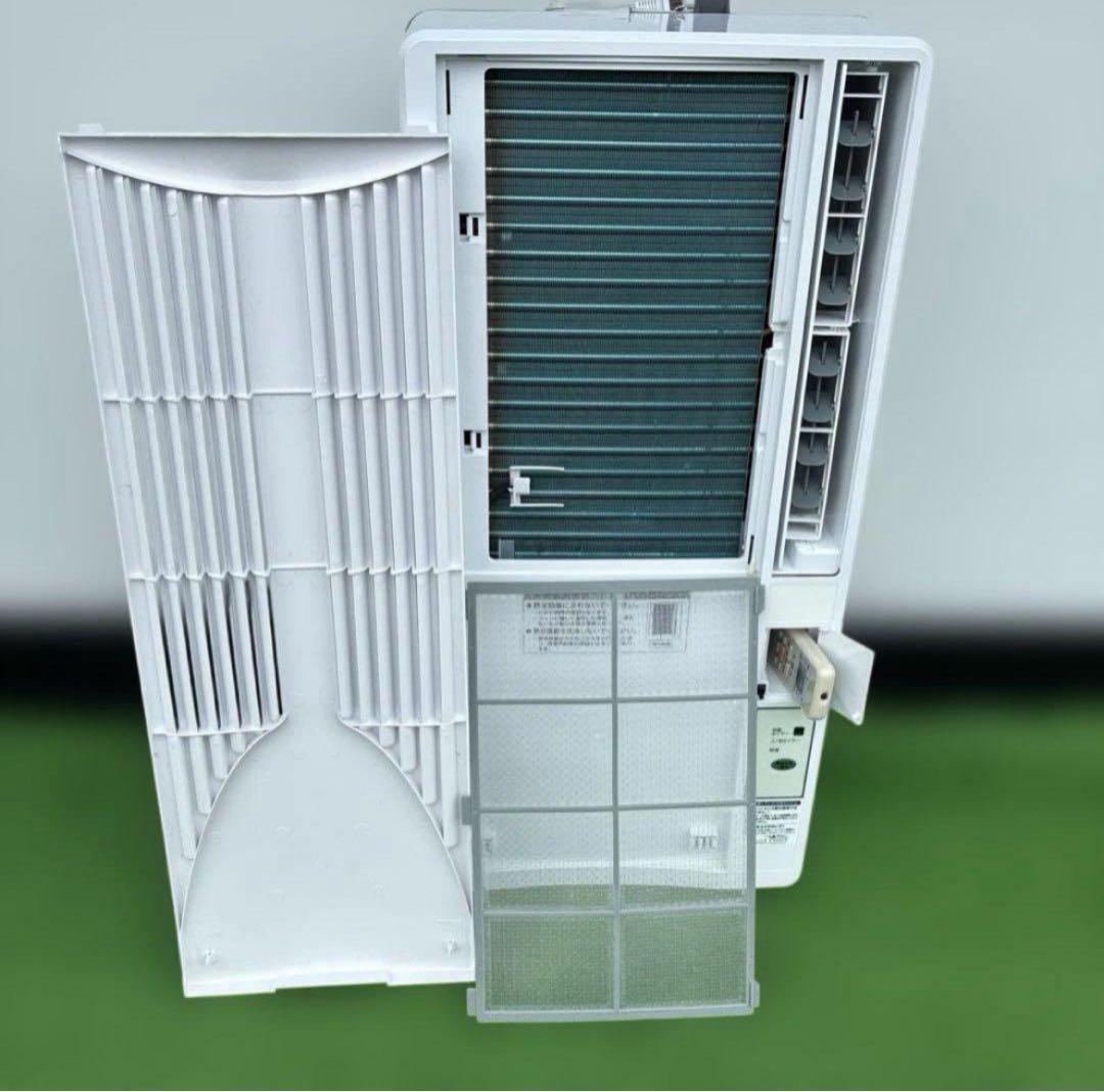 コイズミ 窓用エアコンKAW-1627 2024年製 取付け枠・リモコン付