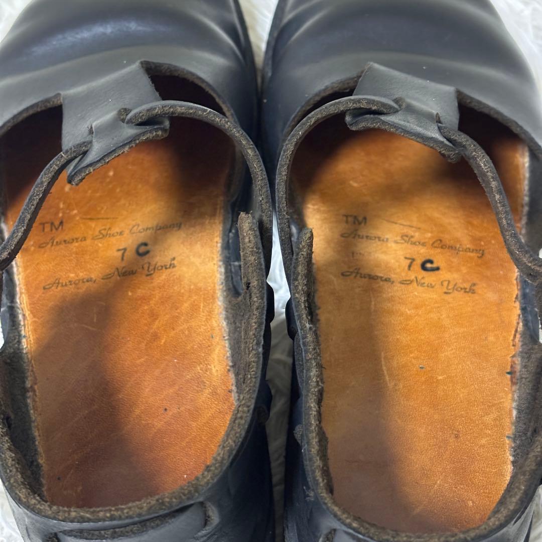 【美品】オーロラシューズ　ウエストインディアン　ブラック　24.0