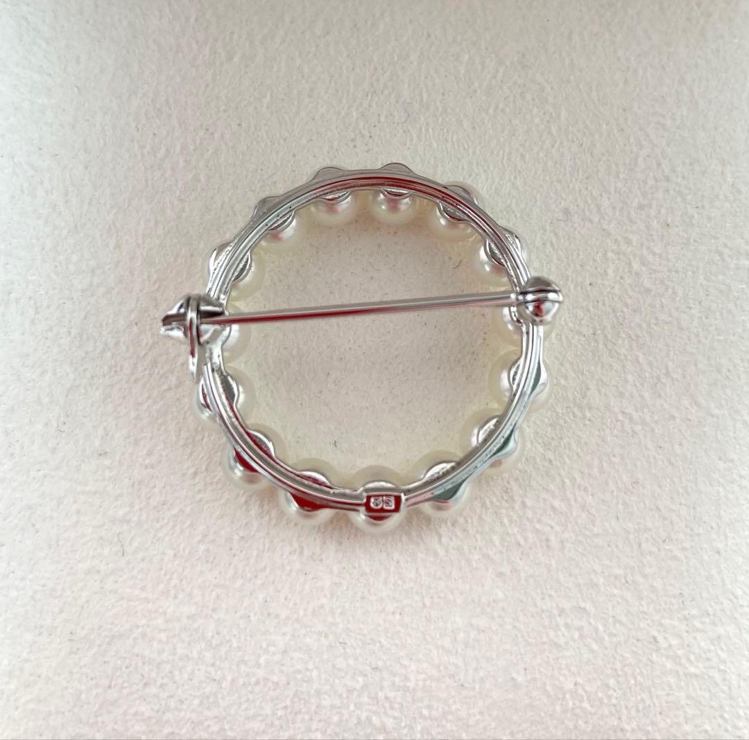 【新品未使用品】ミキモト パール ベビーパール ブローチ サークル 付属品