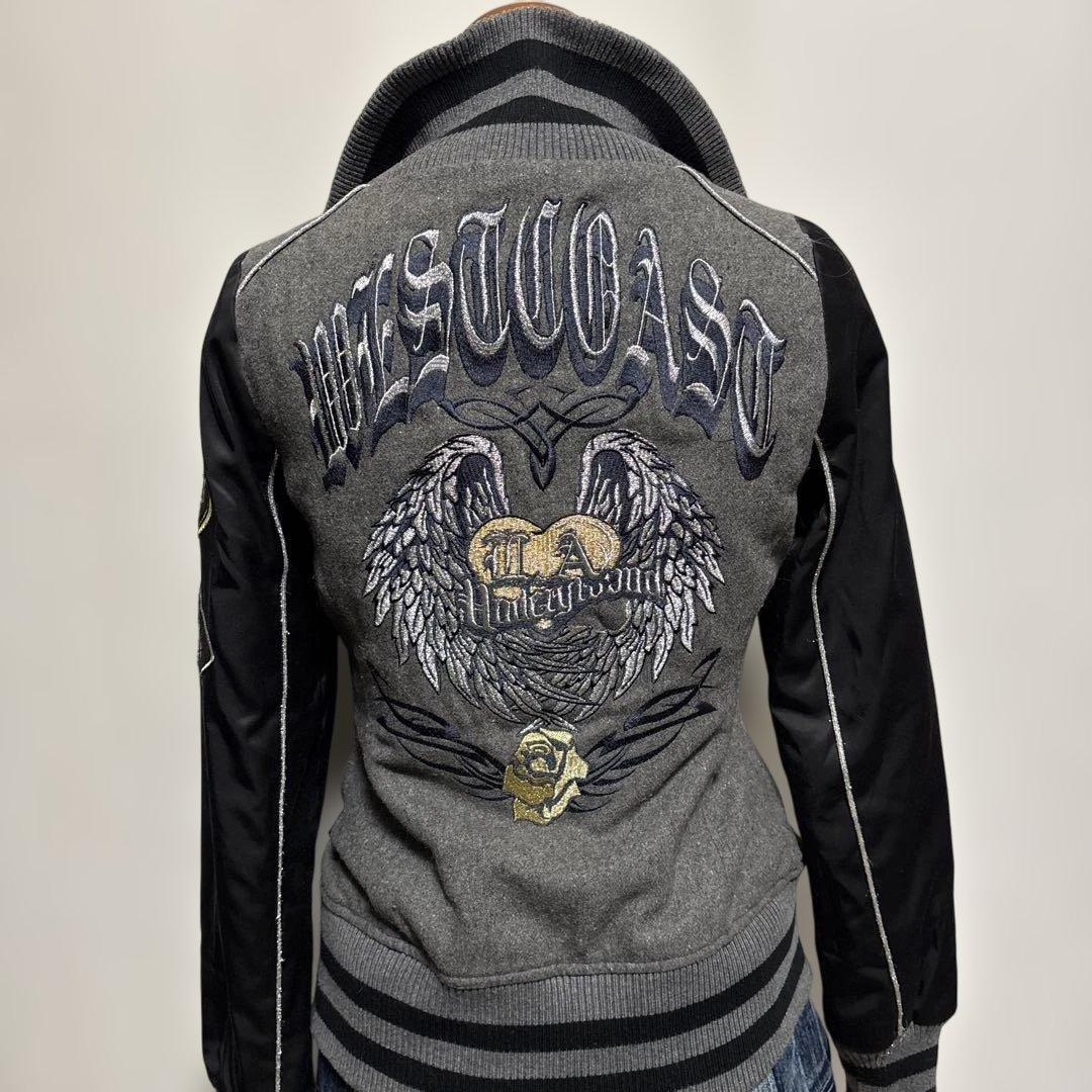 当時物　d.i.a. スカジャン　刺繍　ドクロ　スカル　ジャケット　平成ギャル