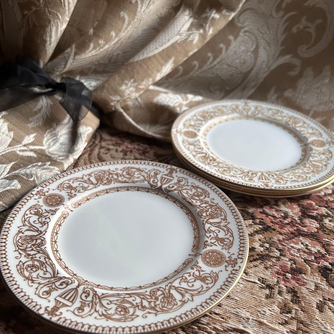 新品 英国製 WORCESTER【HYDE PARK】 ケーキ皿 3枚