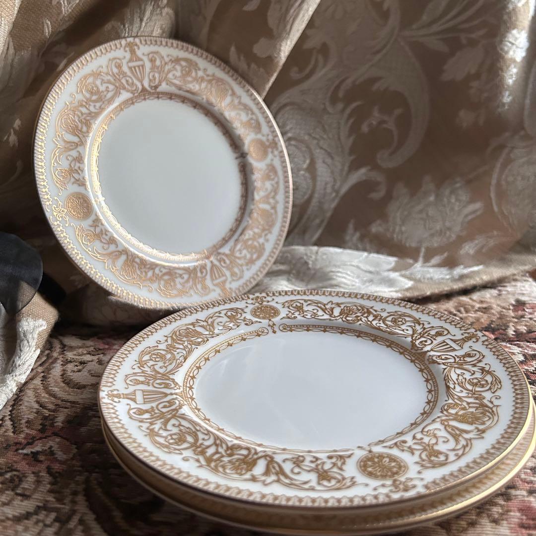 新品 英国製 WORCESTER【HYDE PARK】 ケーキ皿 3枚