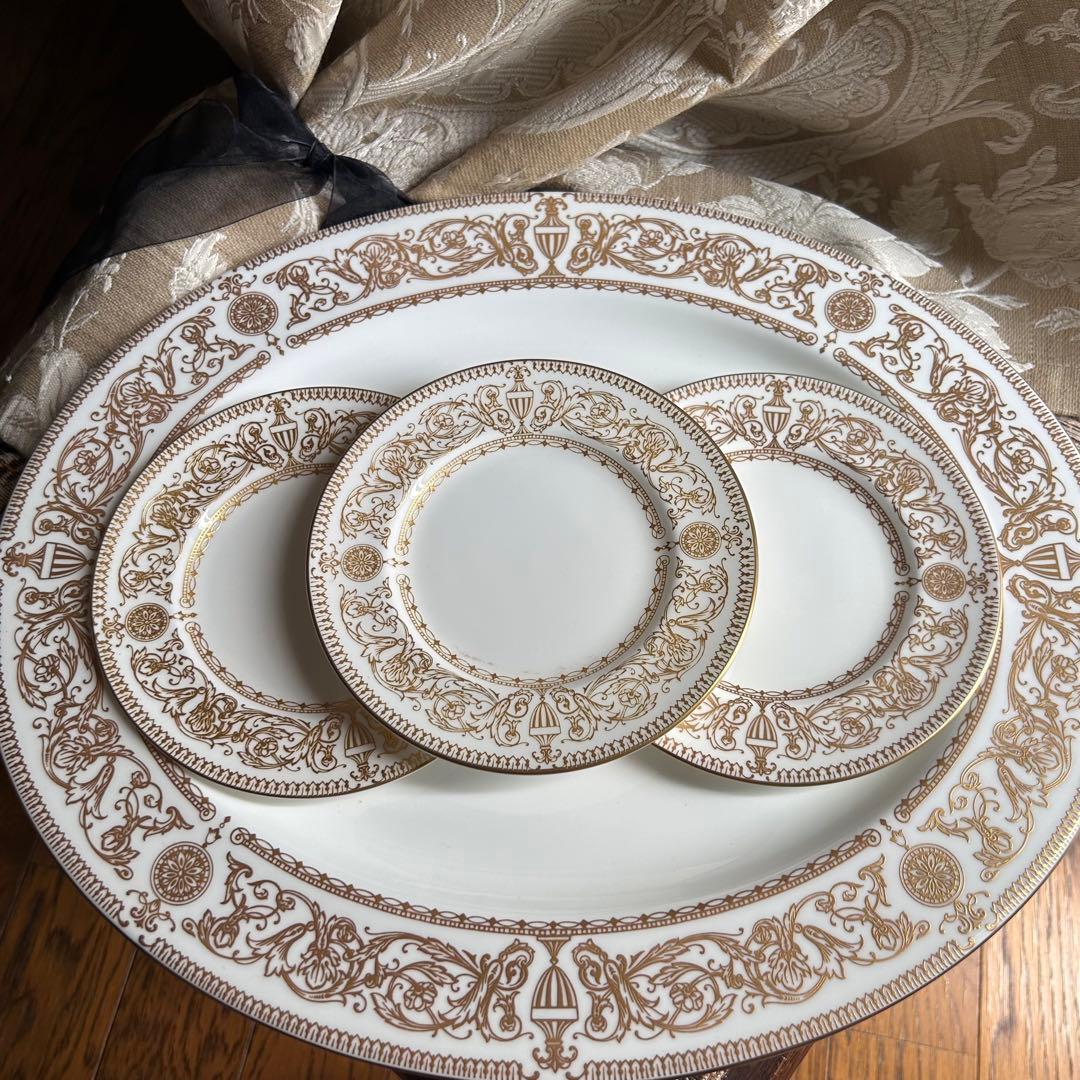 新品 英国製 WORCESTER【HYDE PARK】 ケーキ皿 3枚