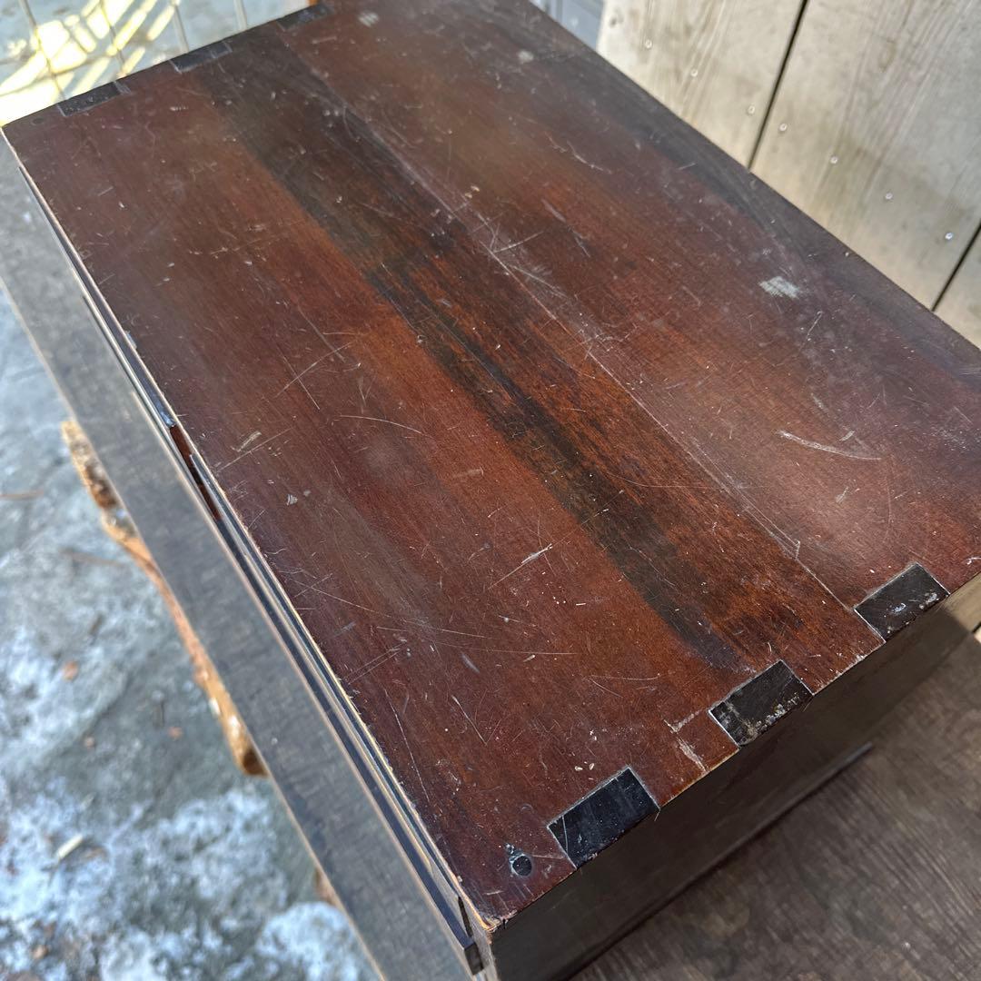 松本民藝風 木製小引き出し4杯 古家具 民藝家具