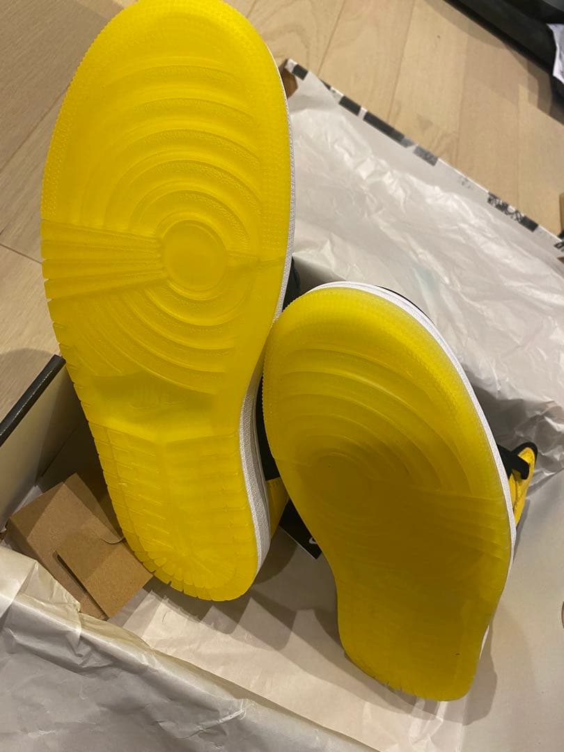 AIR JORDAN 1 MID SE ブラック/イエロー UK9