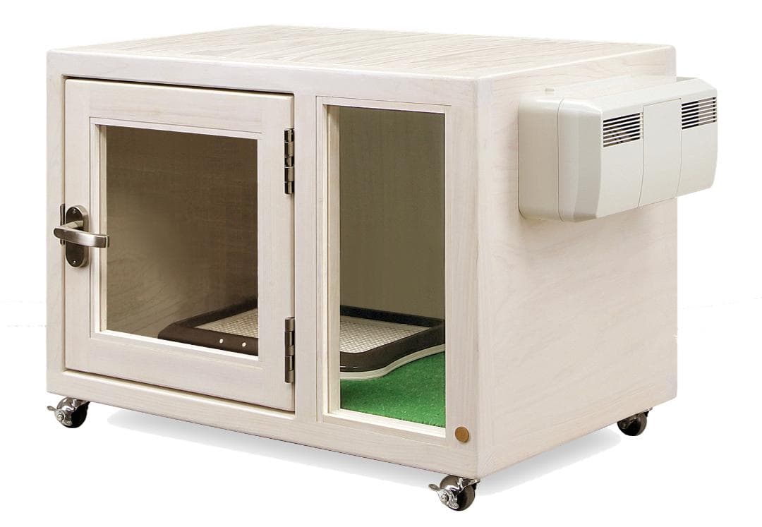 新品未使用｜防音ケージ｜小型犬向け｜キャスター付き｜ヒノキ材｜003