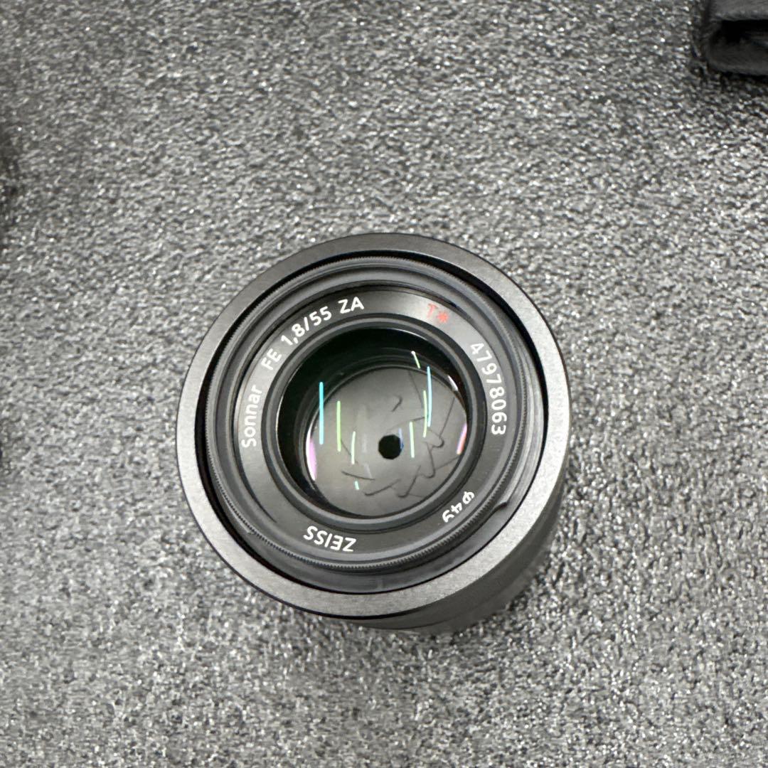 SONY T*FE55mm F1.8 ZA レンズ レンズフィルター3種類付き