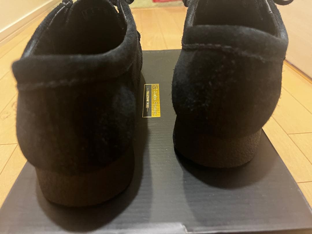 Clarks クラークス ワラビー ブラックスウェード モカシン