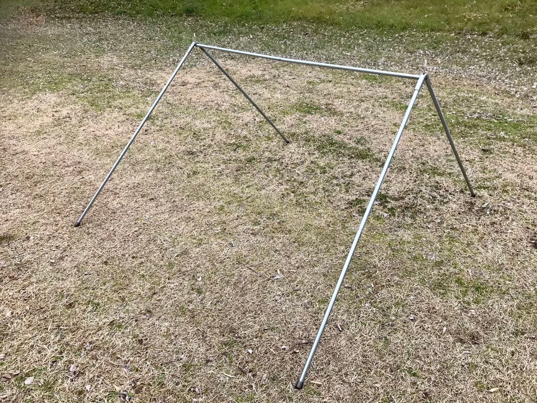 取説付き《フォックスベース仕様》二股フレーム＋棟ポール　快適キャンプセット⭐︎