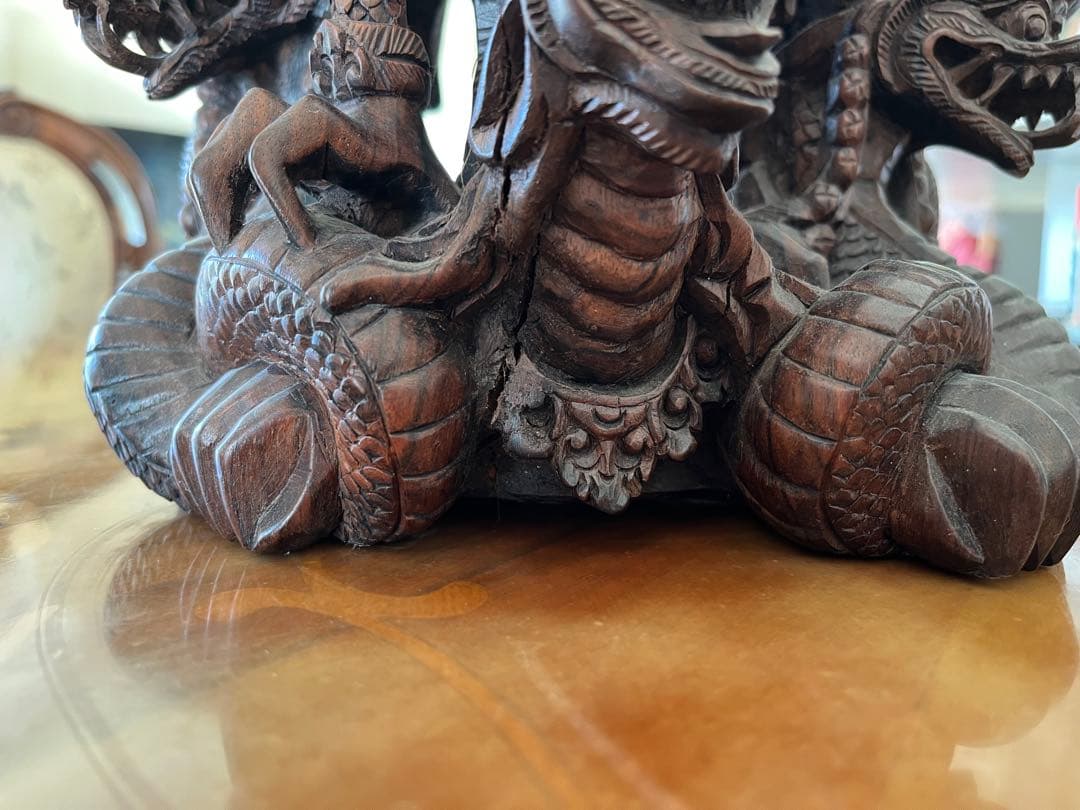 インドネシア　バリ島　アジアンスタイル 木製彫刻 装飾品　ガルーダ神