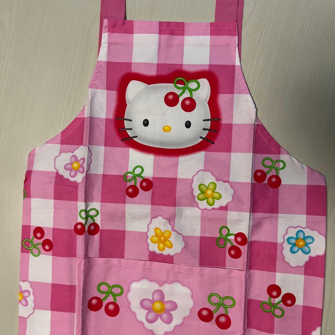 ハローキティ　エプロン　1998 さくらんぼ　当時物　レア