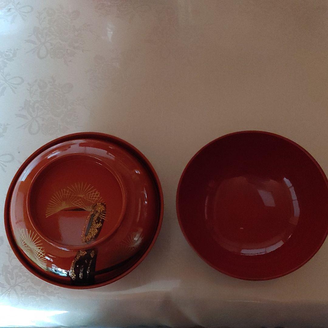 和食器　梅:お重、お椀セット　山中漆器　大皿　美術漆器　湯呑み　有田焼