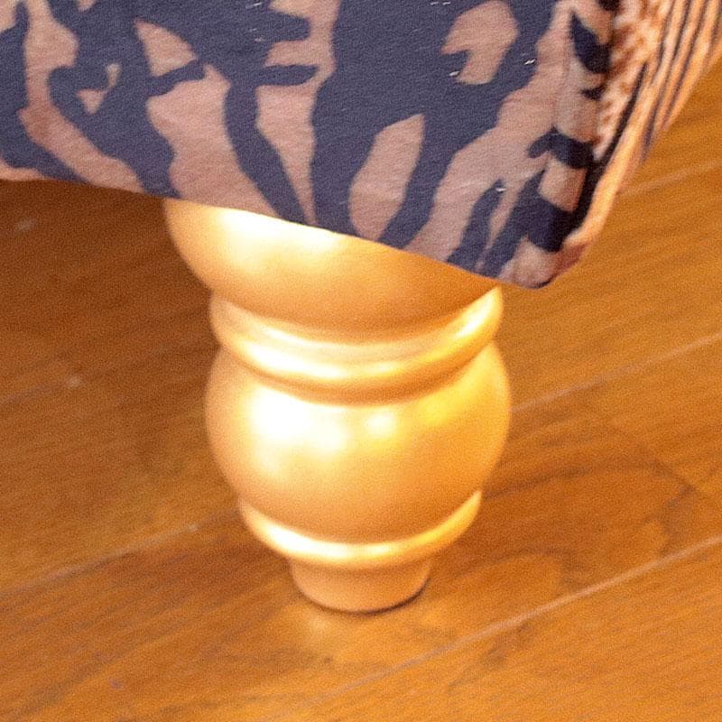 虎柄ソファ 幅210cm タイガー ラグジュアリー 丸脚 143-137-001