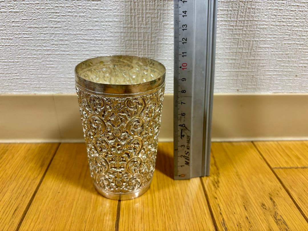 彫刻模様 食器　おひつ　大匙　コップ　セット