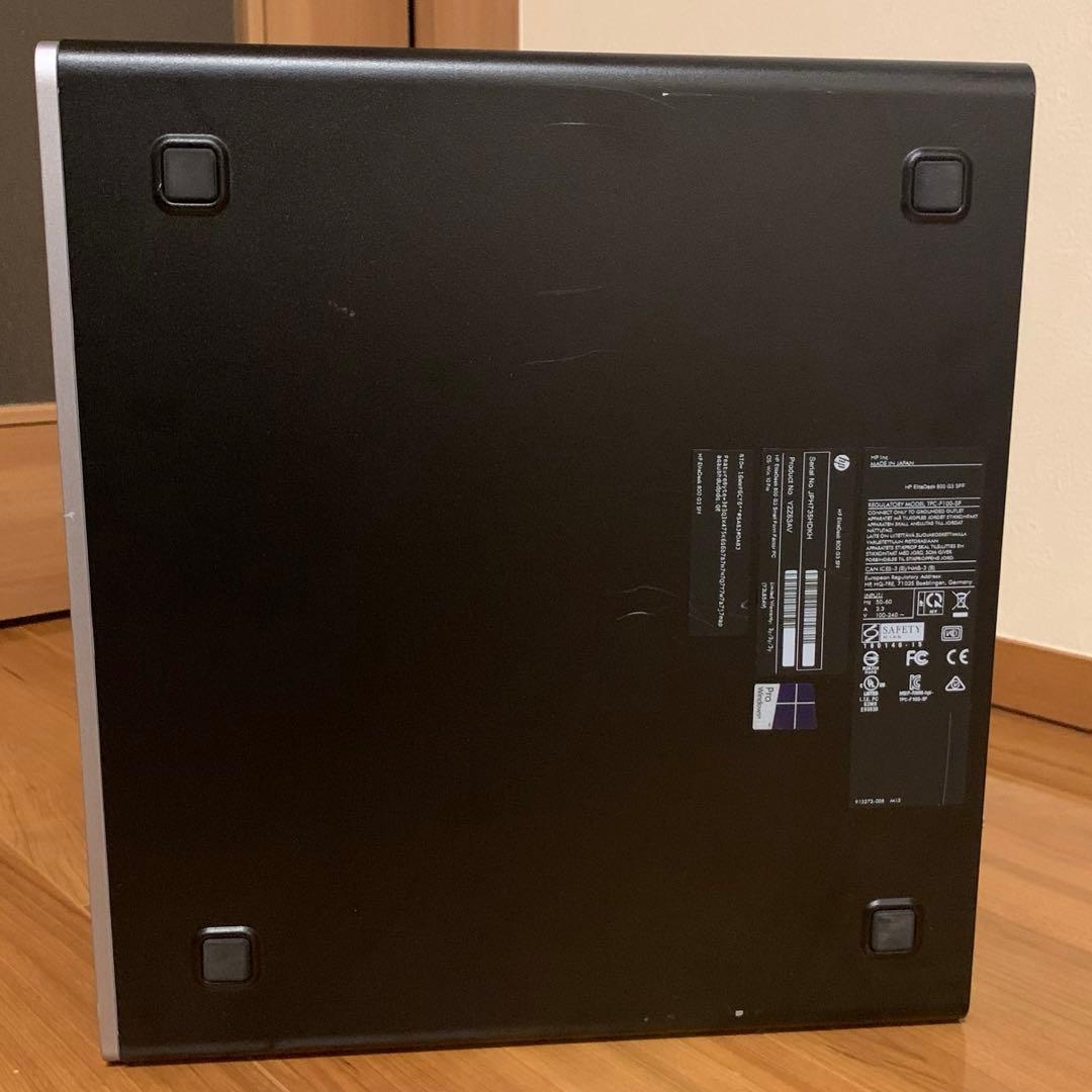 Windowsデスクトップ HP EliteDesk 800 G3 SFF corei7 8GB 500GB