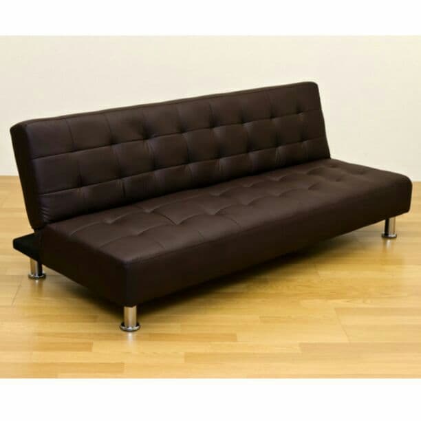 コンパクトソファーベッド  ブラウン