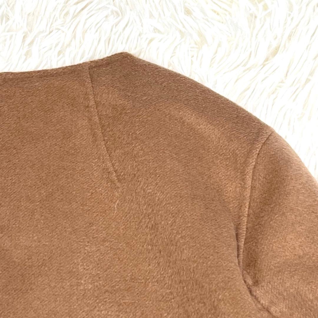 'S MaxMara クチートアマーノ アンゴラ混 ワンピース 42 キャメル