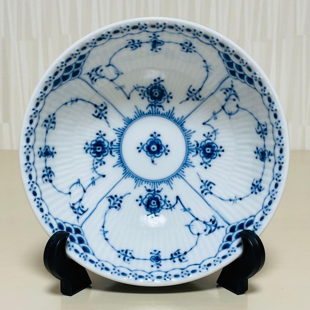 ロイヤルコペンハーゲン ブルーフルーテッド ハーフレース ボウル ペア